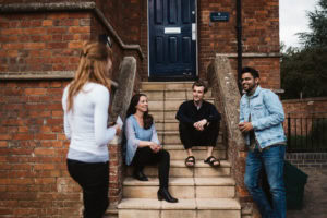 Students on steps of 9-10 Bradmore