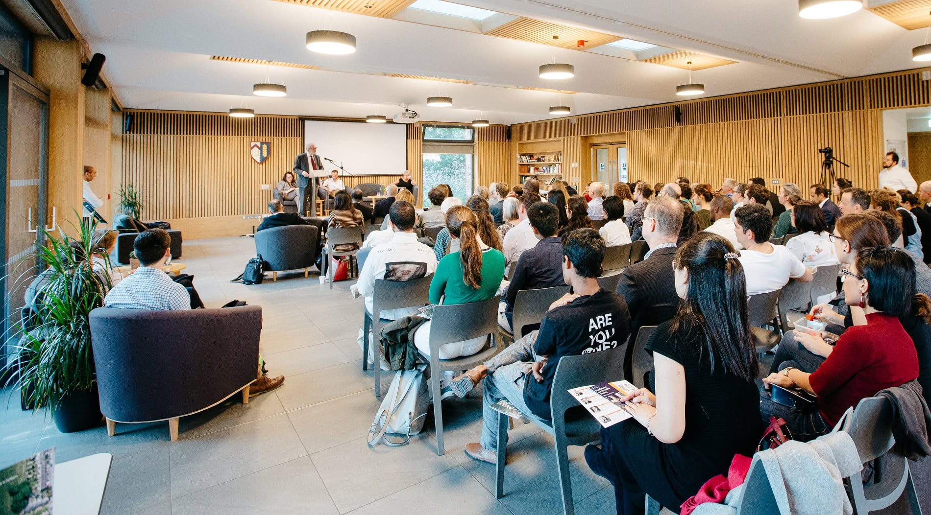 The Hub set up for a lecture