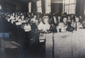 Women at Bletchley keying data