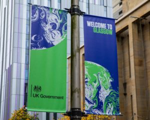Glasgow,,Scotland,-,October,12th,2021:,A,Sign,Welcoming,Visitors