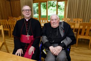 Canon Vincent Strudwick and Archbishop Claudio Gugerotti