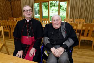 Canon Vincent Strudwick and Archbishop Claudio Gugerotti