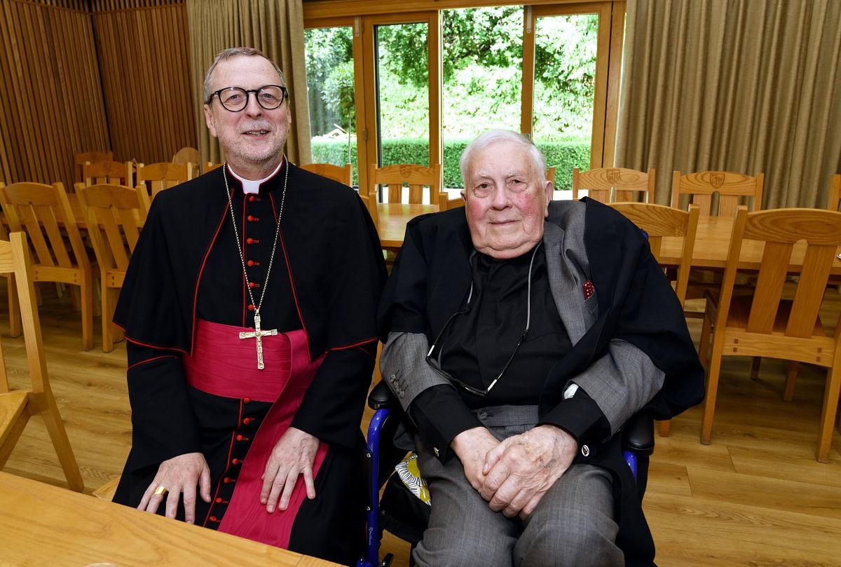 Canon Vincent Strudwick and Archbishop Claudio Gugerotti