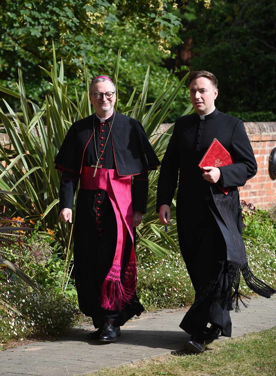 Archbishop Claudio Gugerotti and Chaplain Farther Joshua