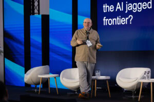 Dominik Lukes at a conference