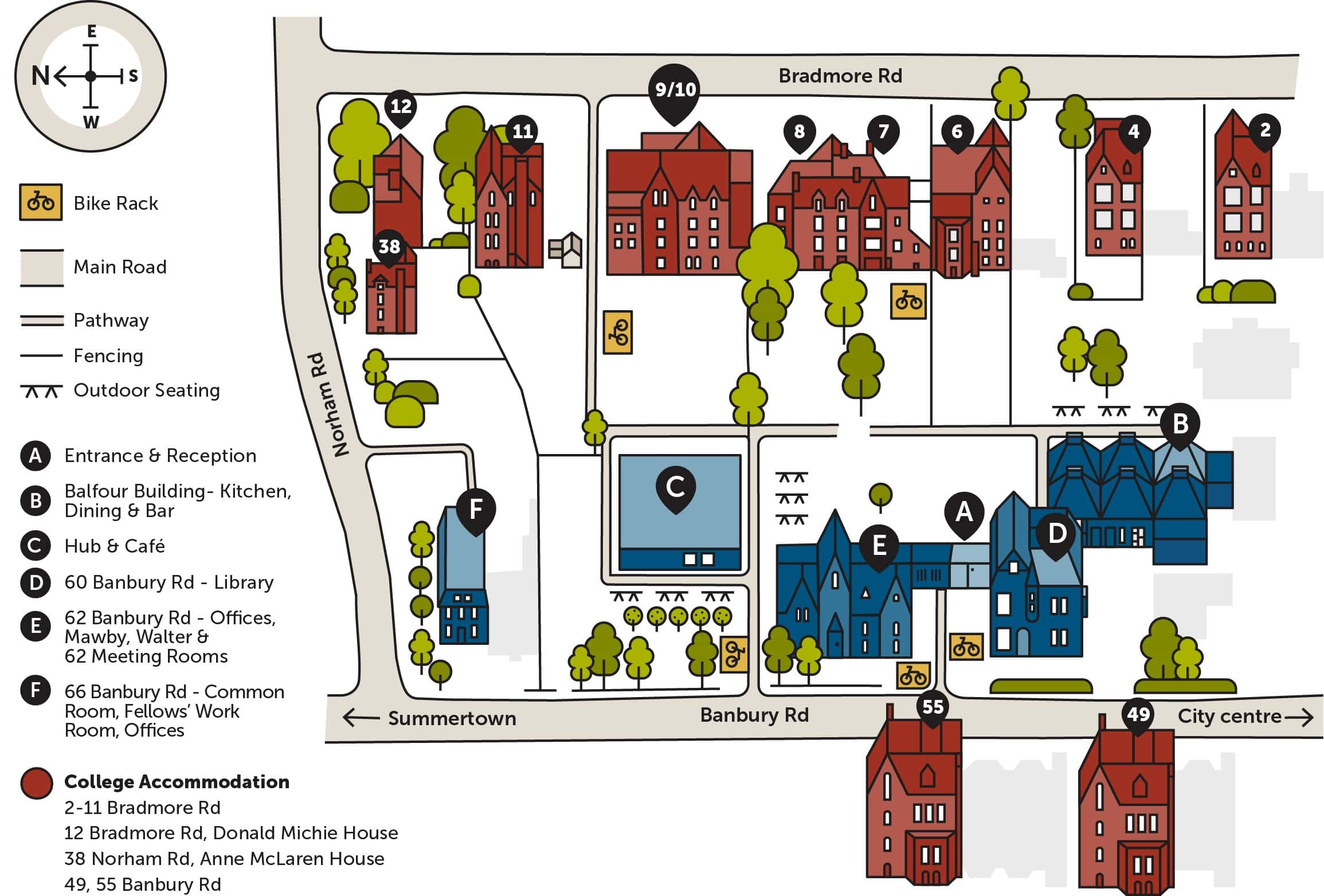 Kellogg Campus map