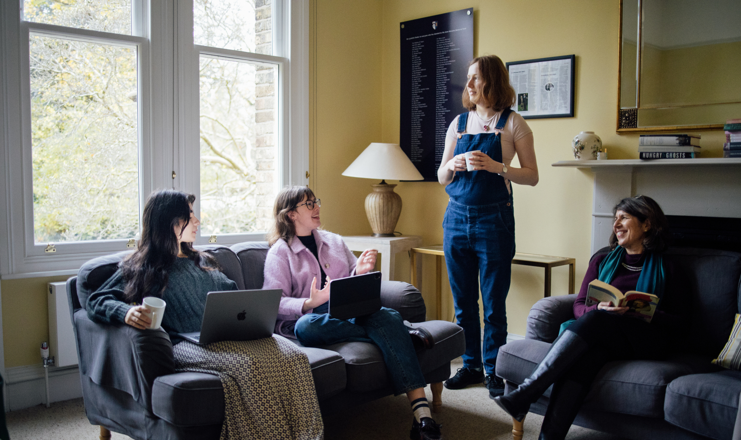 Students in a shared common room