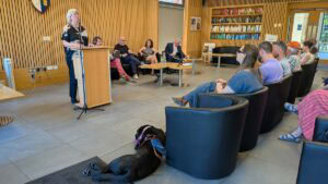 panel and audience