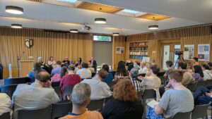 panel and audience