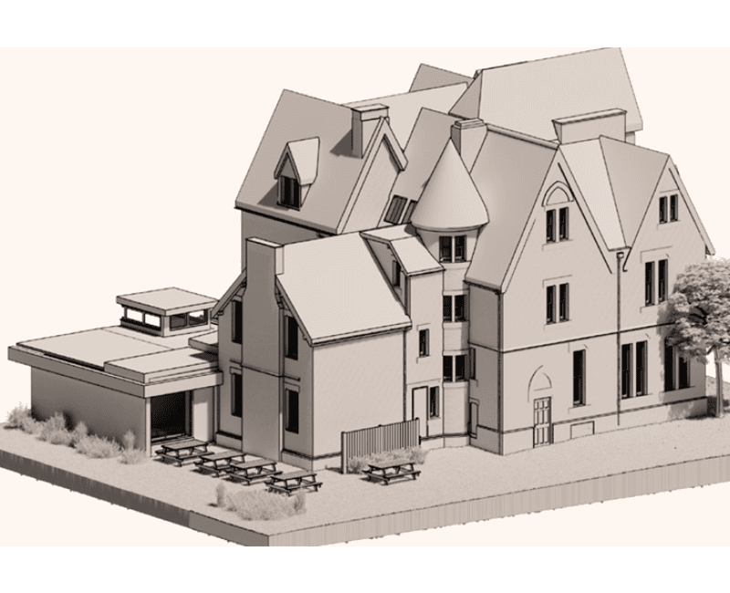 3D view of building access