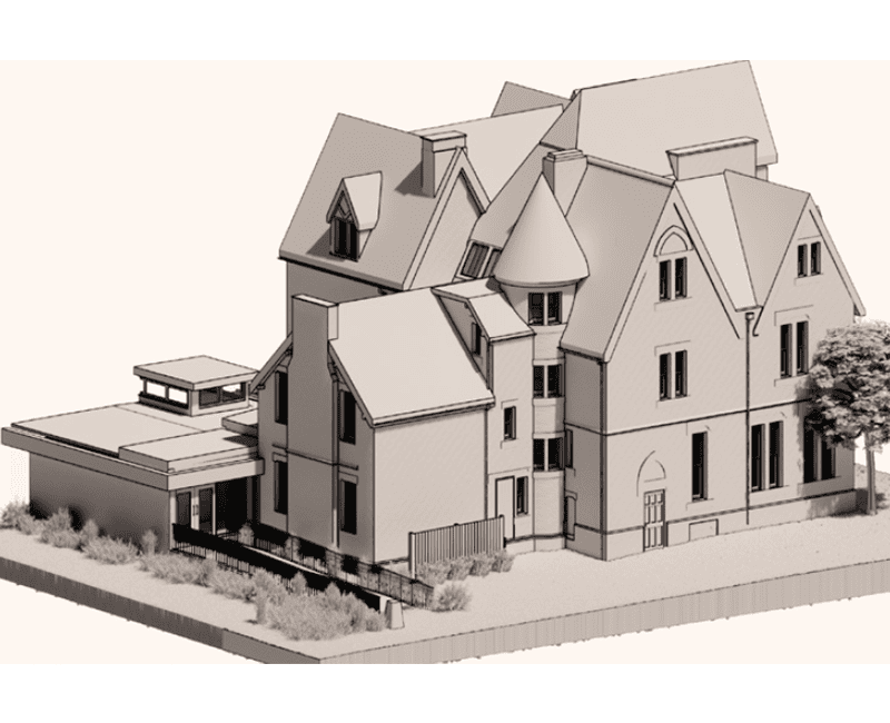 Modelled view of accessible ramp