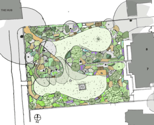 artist's impression of Strudwick garden
