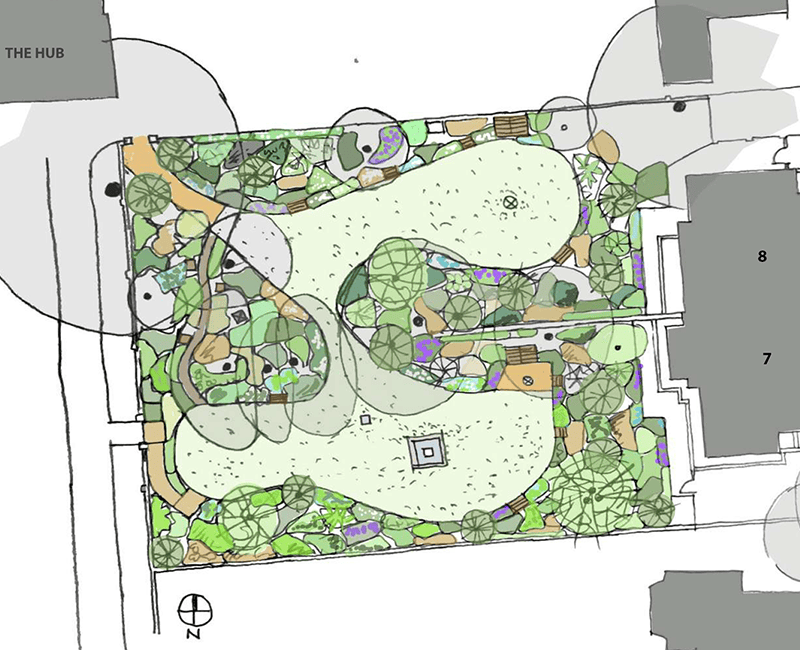 artist's impression of Strudwick garden